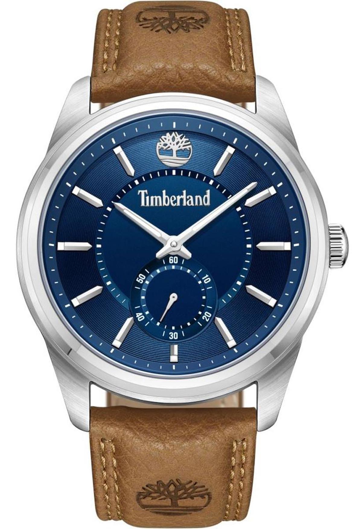 Timberland TDWGA0029702 Takvimli 44 mm Kahverengi Deri Kordon Analog Erkek Kol Saati