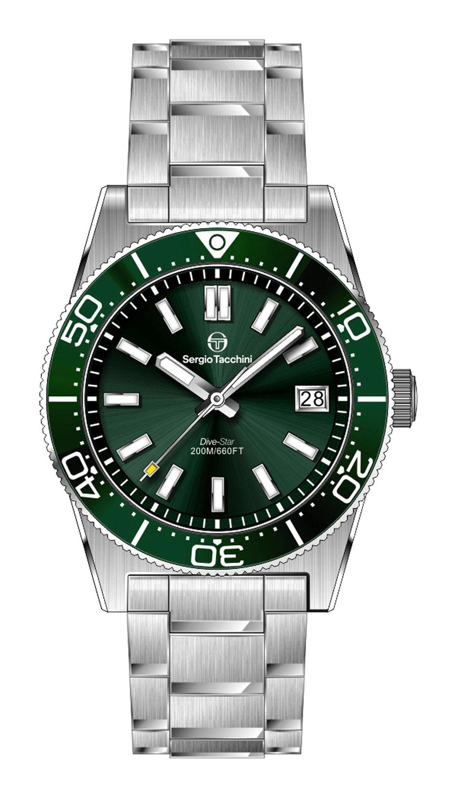 Sergio Tacchini ST.3.10004.3 Takvimli 38.5 mm Çelik Kordon Analog Erkek Kol Saati