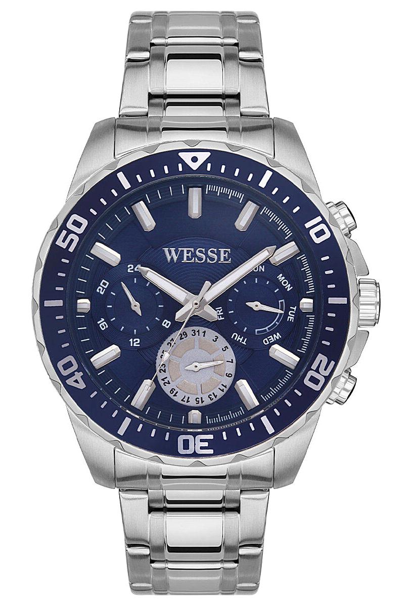 Wesse WWG207605 Pusulalı Takvimli 45 mm Çelik Kordon Analog Erkek Kol Saati