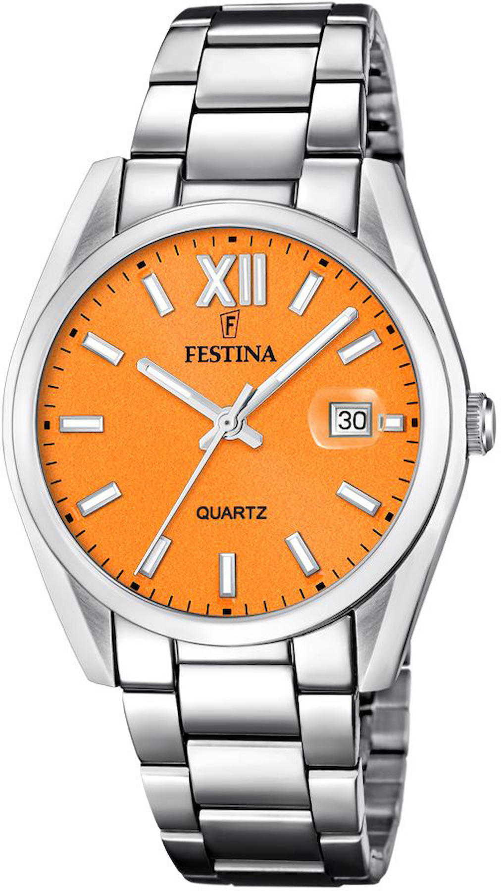 Festina F20683-7 Takvimli 40 mm Çelik Kordon Analog Kol Saati