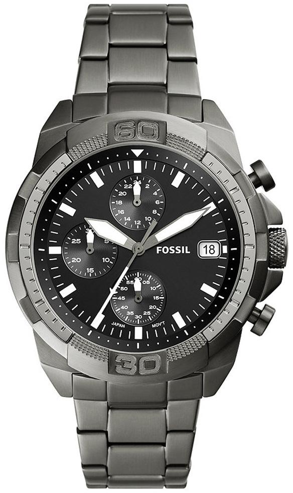 Fossil FFS5852 Takvimli 44 mm Füme Çelik Kordon Analog Erkek Kol Saati