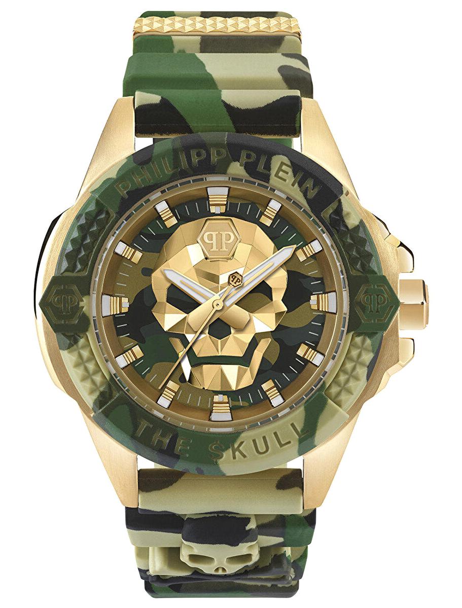 Philipp Plein PWAAA0921 44 mm Çok Renkli Silikon Kordon Analog Erkek Kol Saati