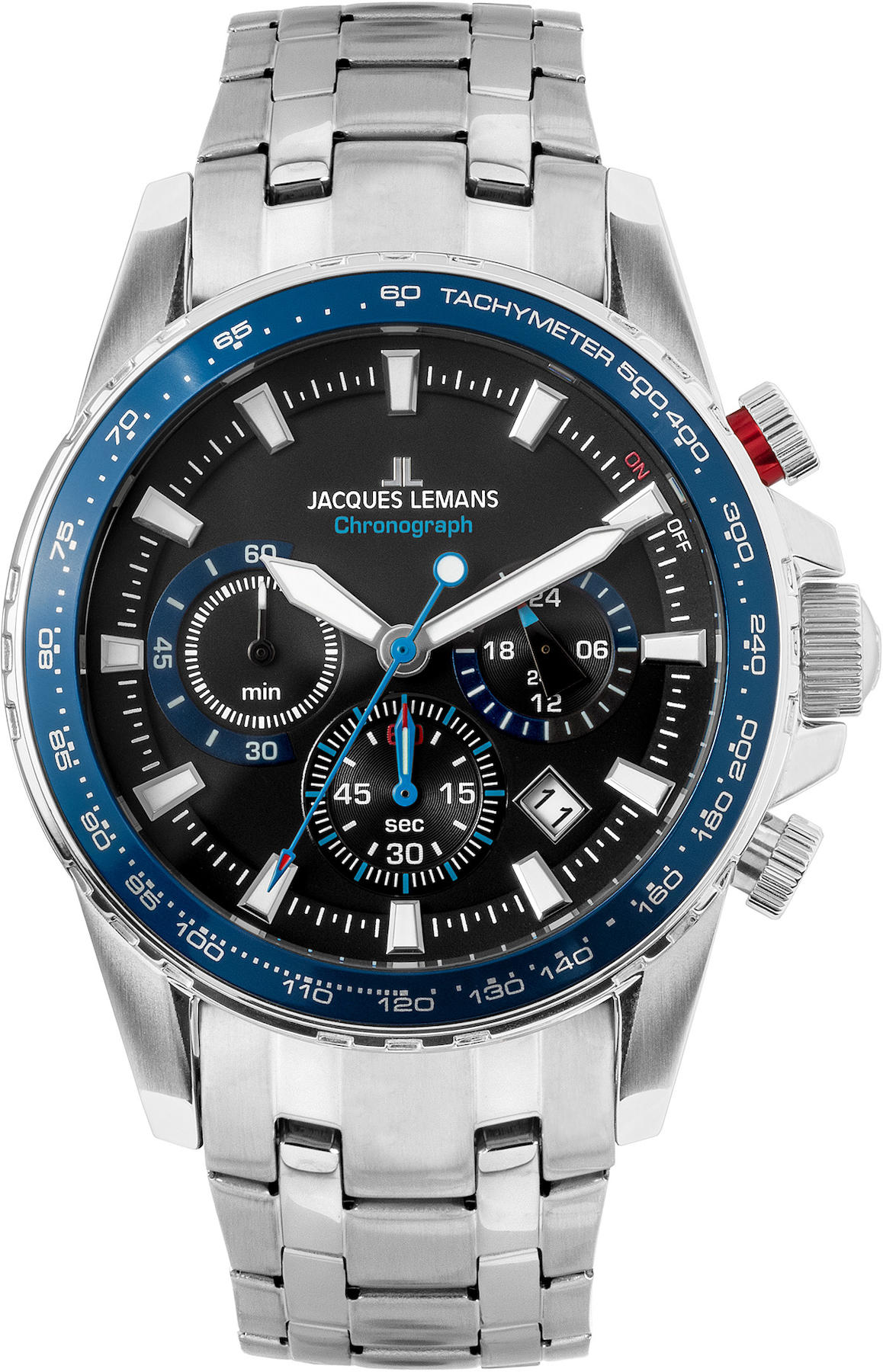 Jacques Lemans LİVERPOOL 1-2099E Takvimli 42 mm Çelik Kordon Analog Erkek Kol Saati