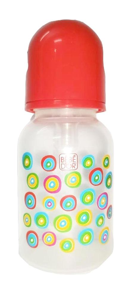 Bebedor Polipropilen 3+ Ay Desenli Kırmızı Biberon 125 ml
