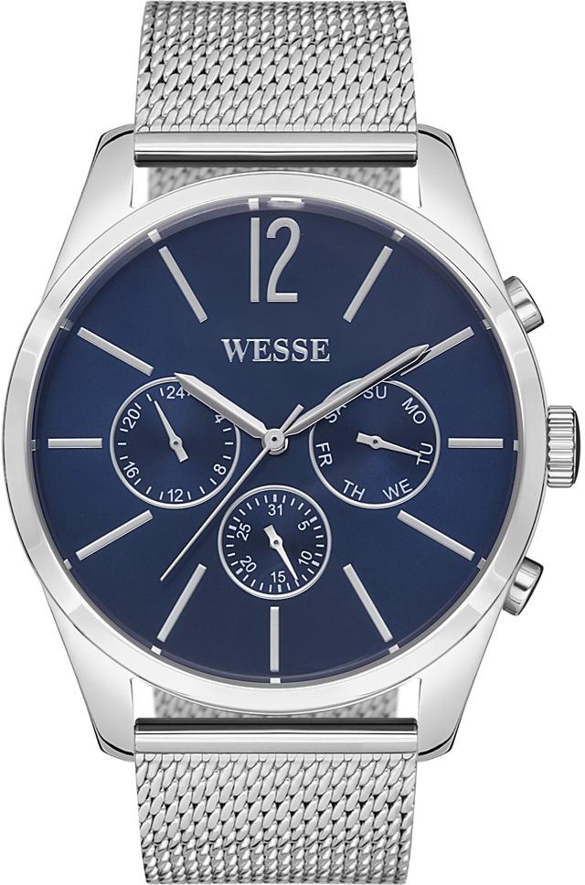 Best My Silver WWG205907 Takvimli 46 mm Çelik Kordon Analog Erkek Kol Saati