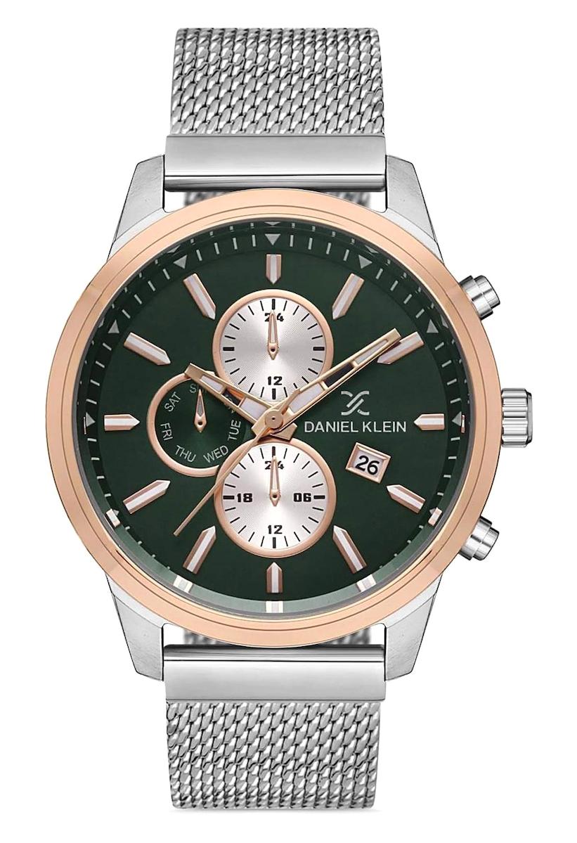 Daniel Klein DK013786D-04 Takvimli Çelik Kordon Analog Erkek Kol Saati