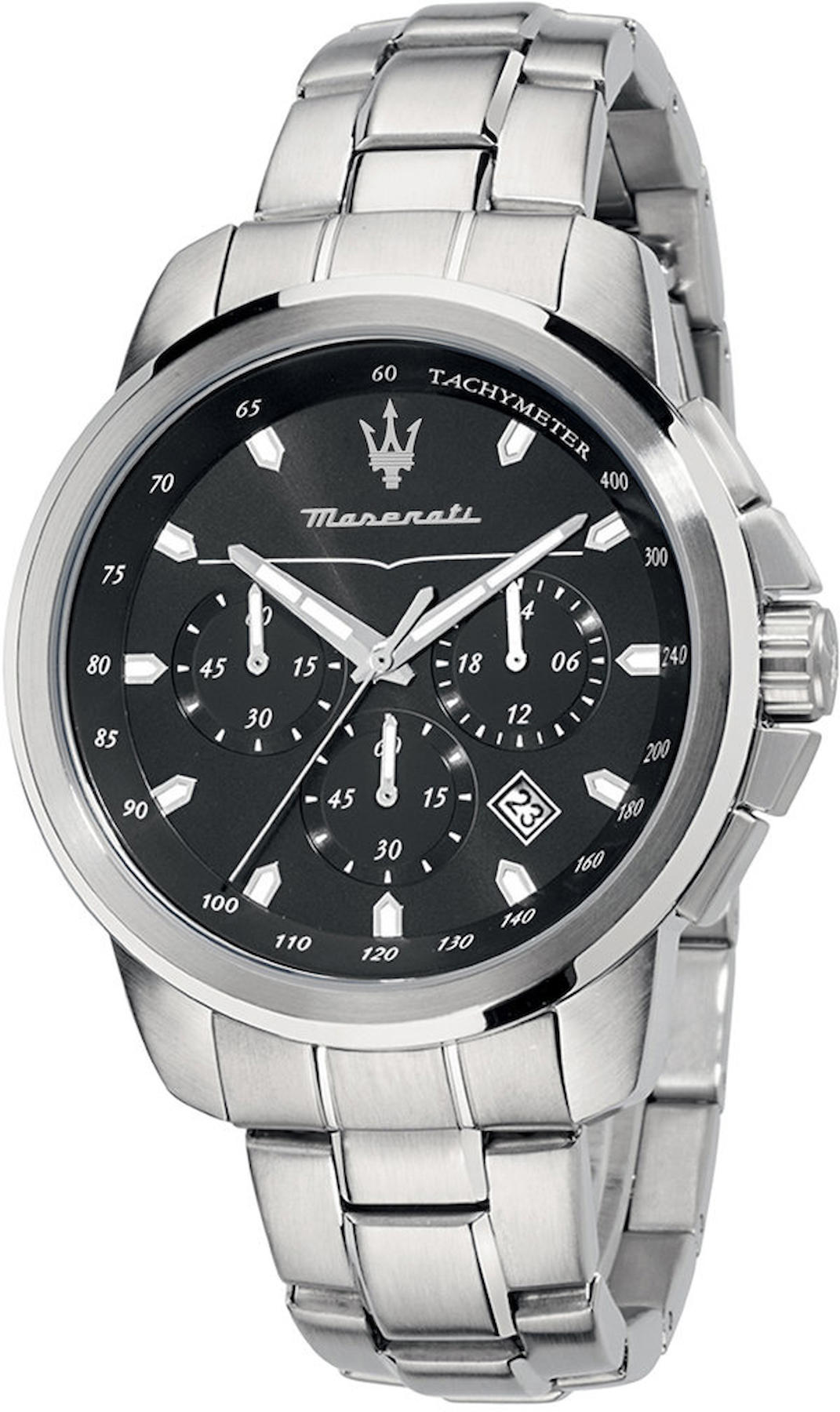 Maserati R8873621001 Takvimli 44 mm Çelik Kordon Analog Kol Saati