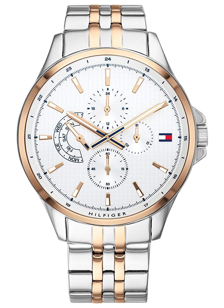 Tommy Hilfiger TH1791617 Takvimli 44 mm Altın-Çelik Kordon Analog Erkek Kol Saati