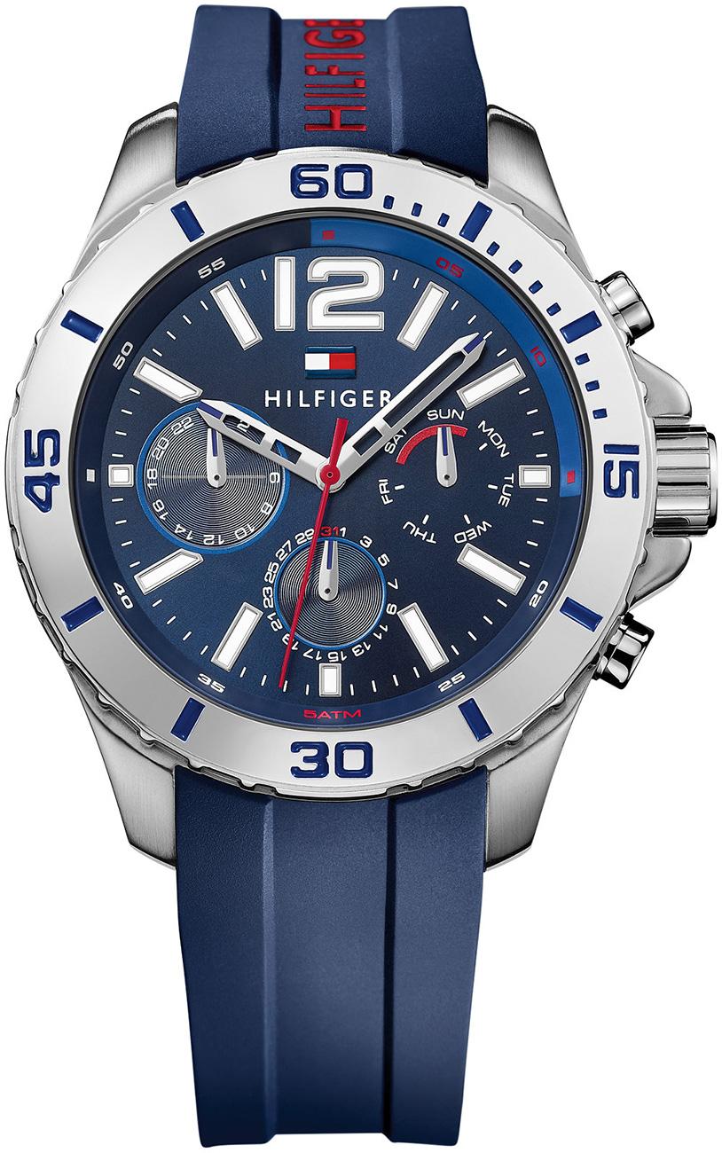 Tommy Hilfiger TH1791142 Takvimli 44 mm Lacivert Silikon Kordon Analog Kol Saati