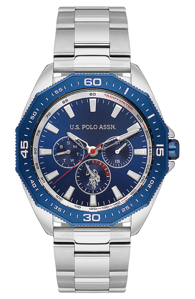 U.S. Polo Assn USPA1073-03 Takvimli 43 mm Çelik Kordon Analog Erkek Kol Saati