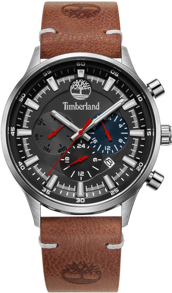 Timberland TDWGF2181702 Takvimli 44 mm Kahverengi Deri Kordon Analog Kol Saati