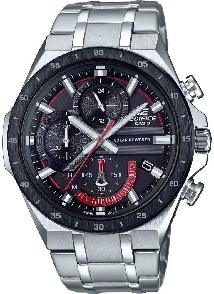 Casio EQS-920DB-1AVUDF Takvimli 47.6 mm Çelik Kordon Analog Erkek Kol Saati