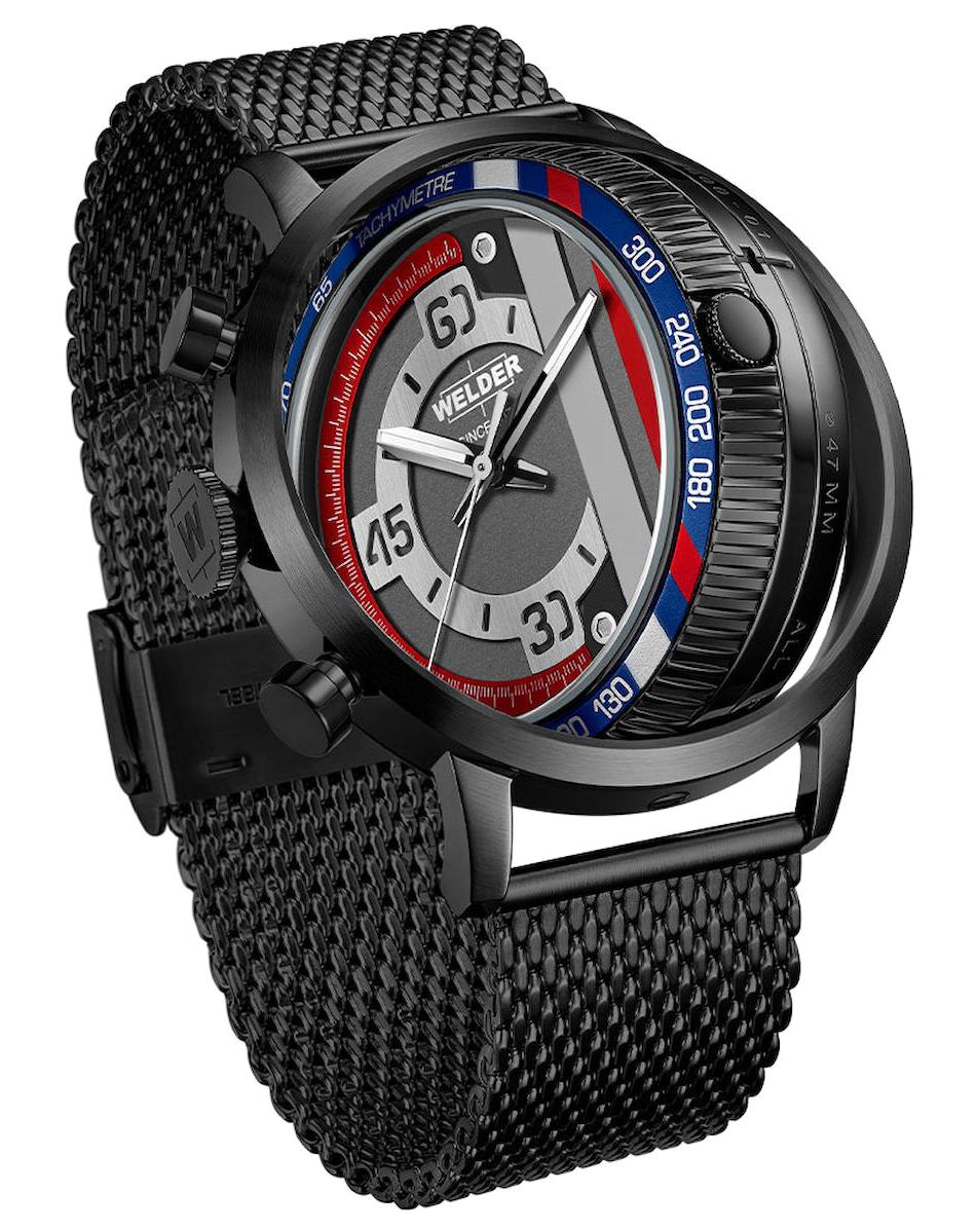 Welder Watch WRD1000-02 Pusulalı 47 mm Siyah Çelik Kordon Analog Erkek Kol Saati