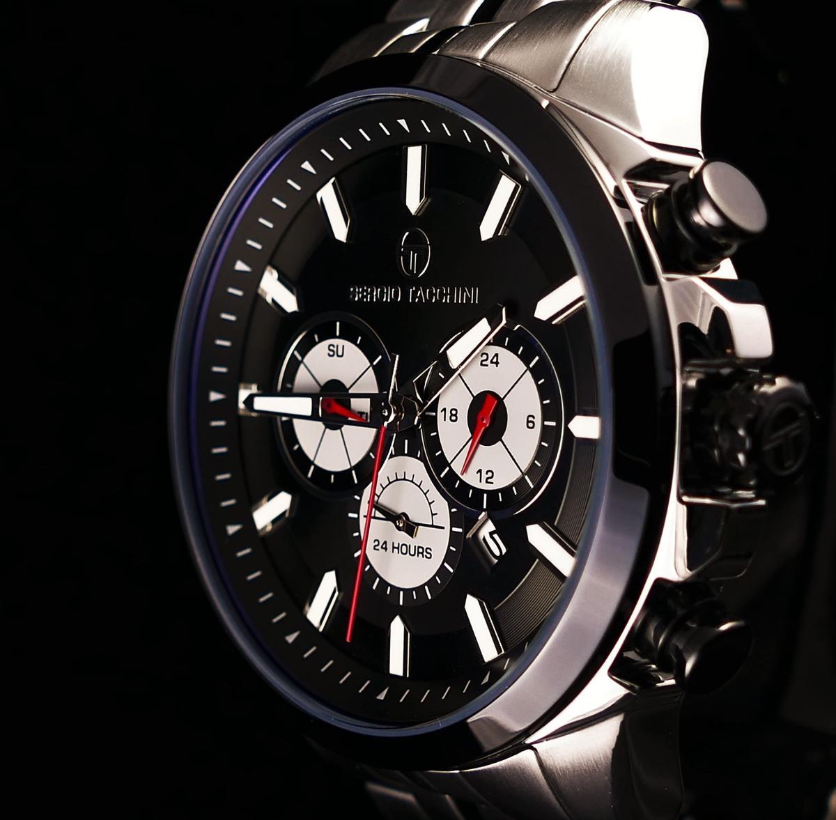Sergio Tacchini ST.5.177.03 Takvimli 45 mm Çelik Kordon Analog Kol Saati
