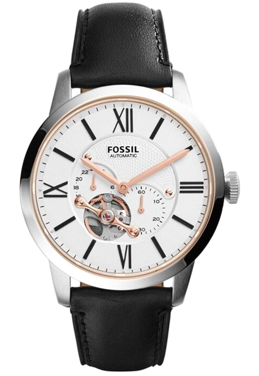 Fossil FME3104 Takvimli 44 mm Siyah Deri Kordon Analog Erkek Kol Saati