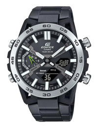 Casio ECB-2000DD-1ADF Takvimli 51 mm Siyah Çelik Kordon Analog Kol Saati