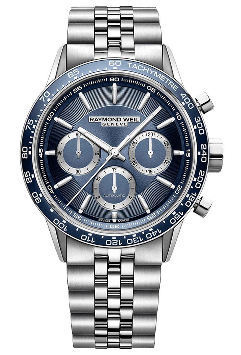 Raymond Weil RW7741ST350021 Takvimli 43 mm Çelik Kordon Analog Erkek Kol Saati
