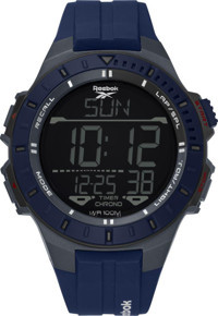 Reebok RV-GRI-G9-PAPN-BW Takvimli 48 mm Lacivert Silikon Kordon Analog Erkek Kol Saati