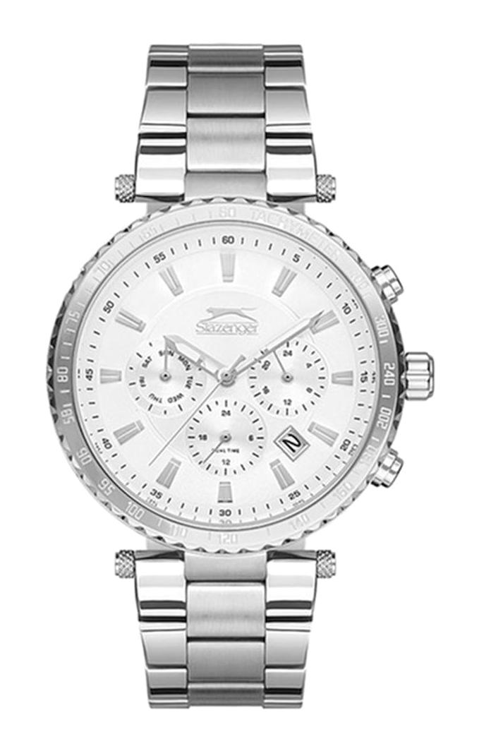 Slazenger SL.09.1551.2.01 Takvimli 42 mm Çelik Kordon Analog Kol Saati
