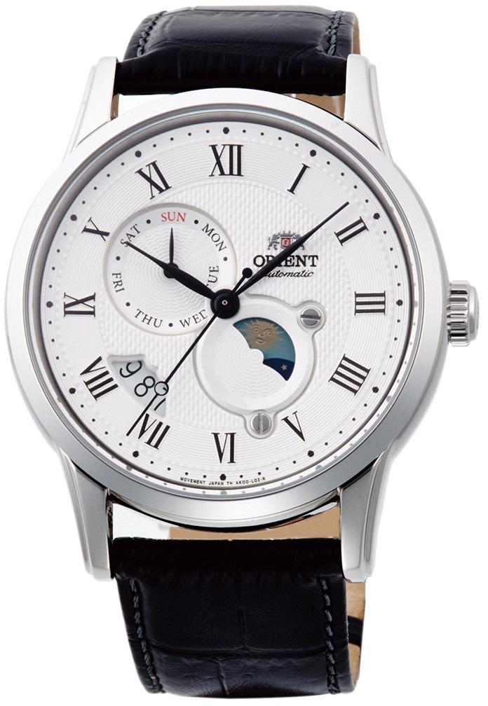 Orient RA-AK0008S10B Takvimli 42.5 mm Siyah Deri Kordon Analog Kol Saati
