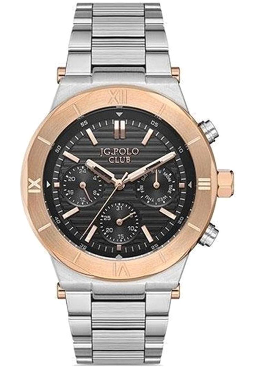 Best My Silver JPC.1221 Takvimli 44 mm Çelik Kordon Analog Erkek Kol Saati