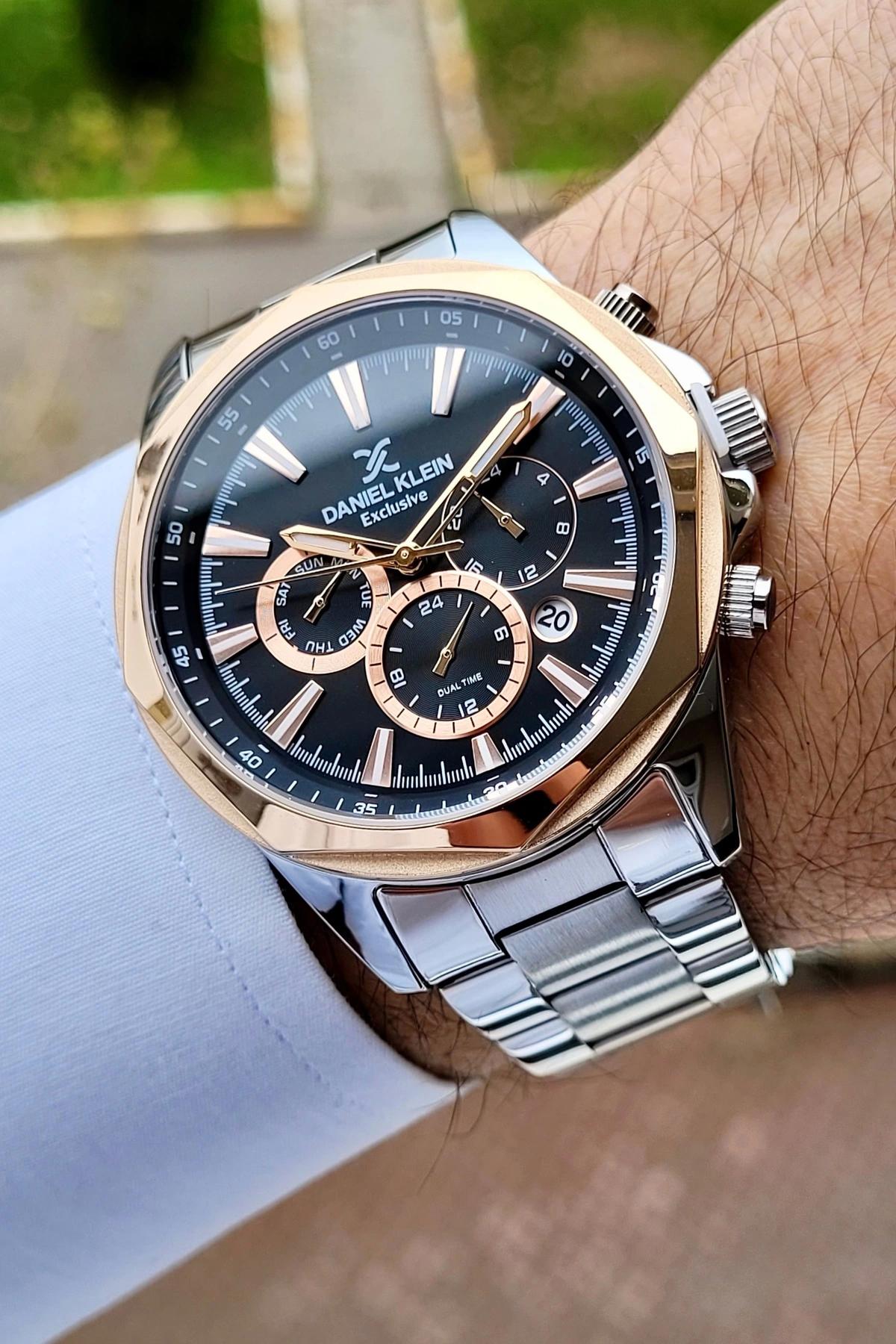 Daniel Klein DKISTE940 Takvimli 42 mm Çelik Kordon Analog Erkek Kol Saati