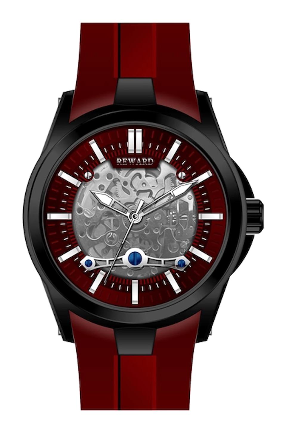Reward A144621 44 mm Kırmızı Silikon Kordon Analog Erkek Kol Saati