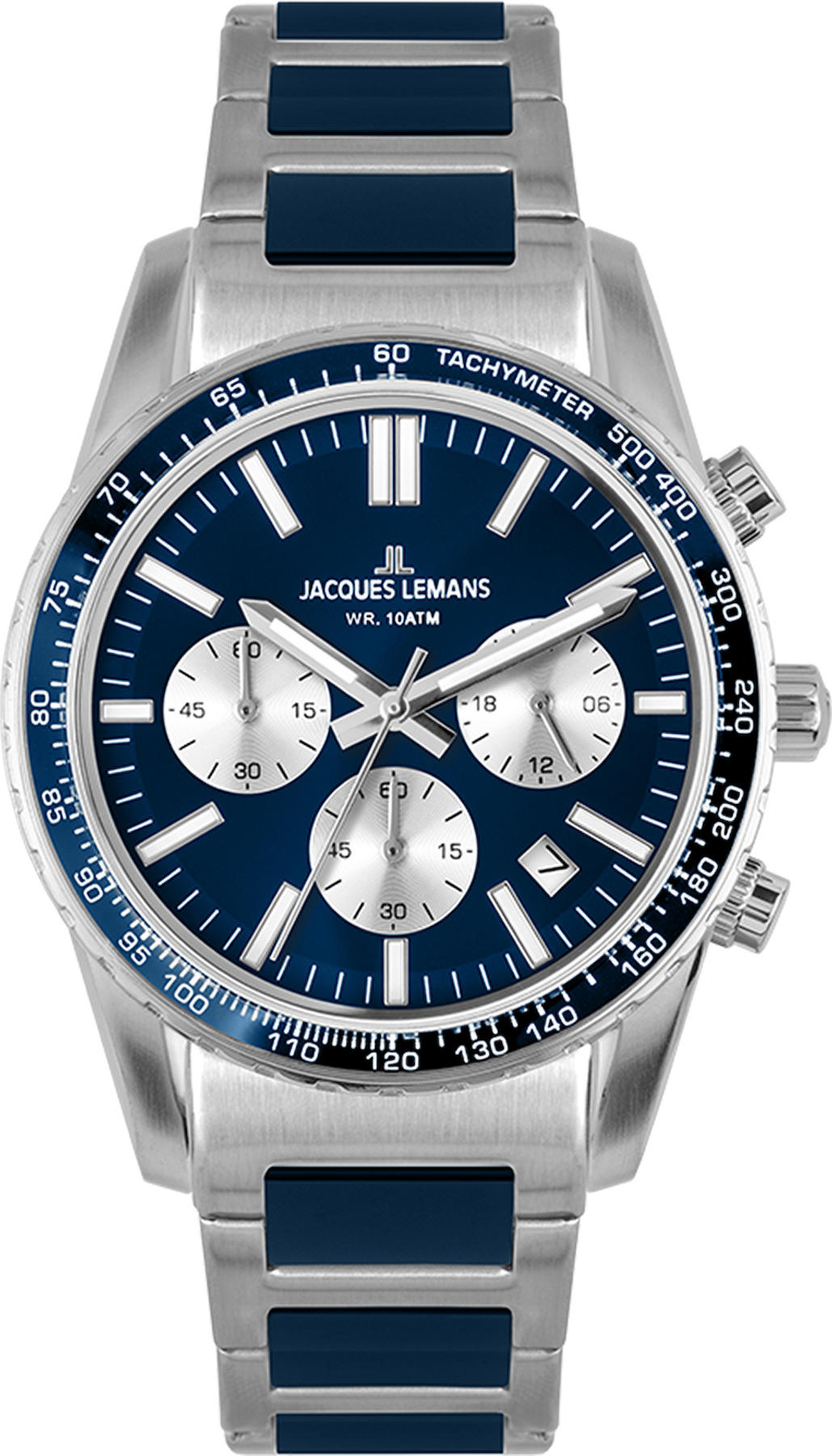 Jacques Lemans 1-2059I Takvimli 39 mm Çelik Kordon Analog Kol Saati