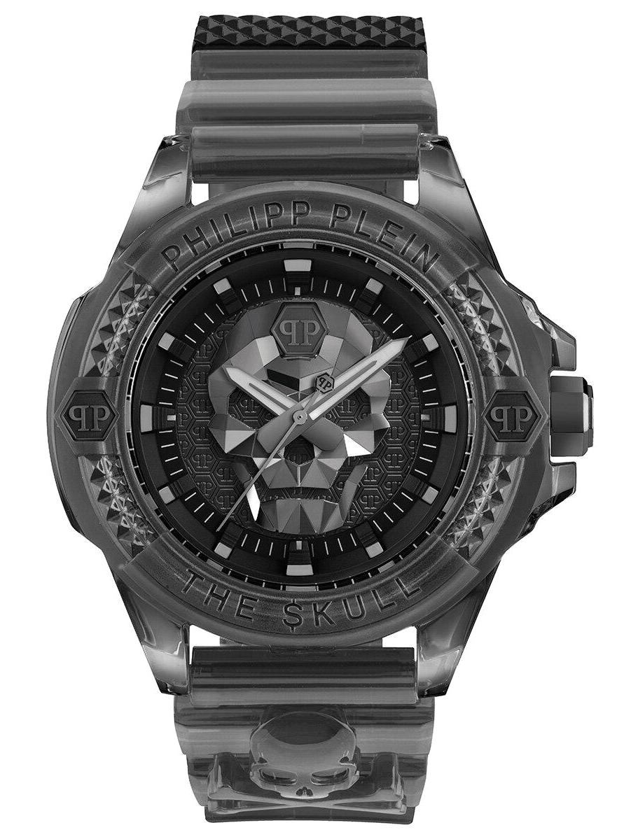 Philipp Plein PWWAA0523 44 mm Siyah Silikon Kordon Analog Erkek Kol Saati