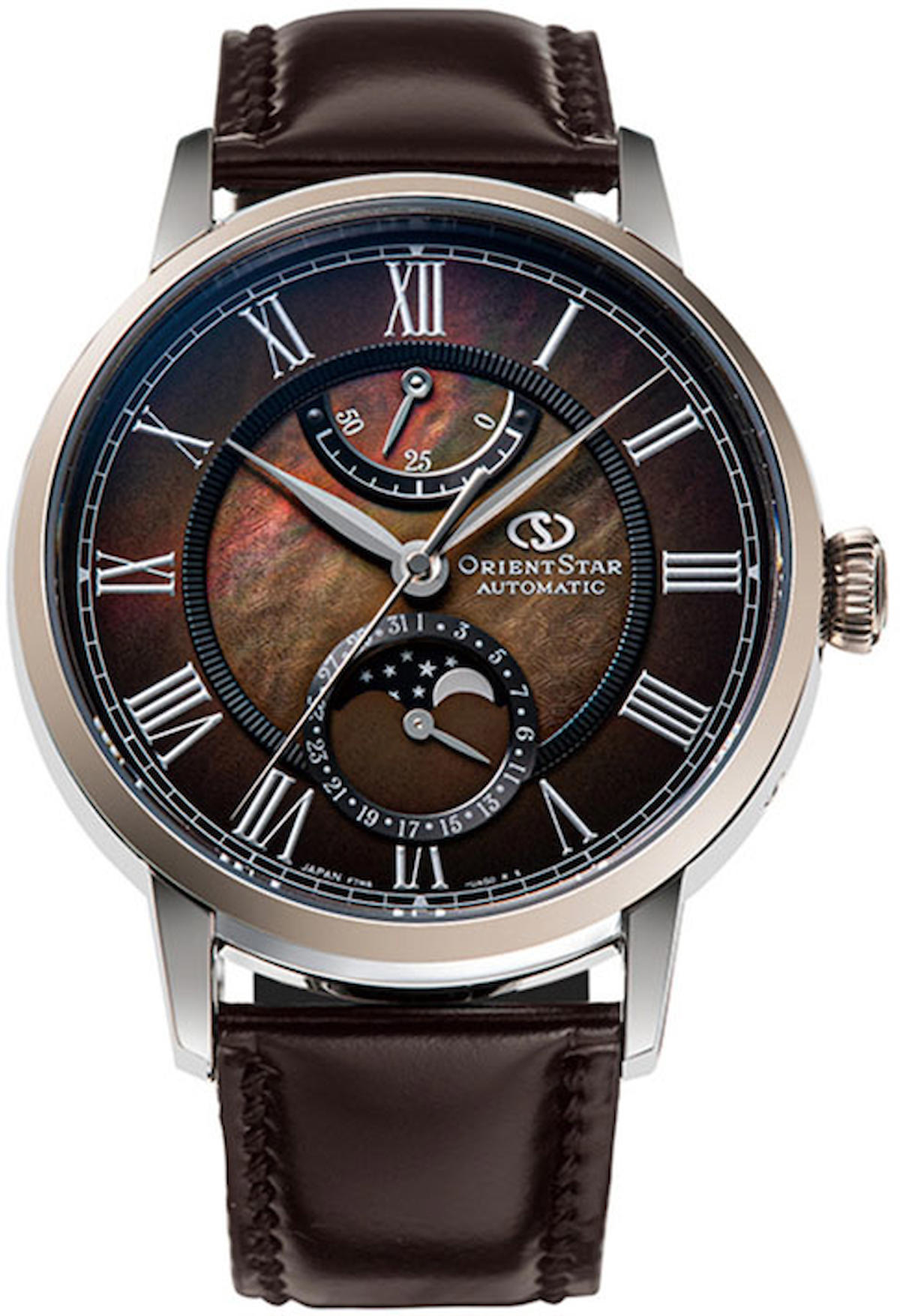 Orient RE-AY0121A00B 41 mm Kahverengi Deri Kordon Analog Kol Saati