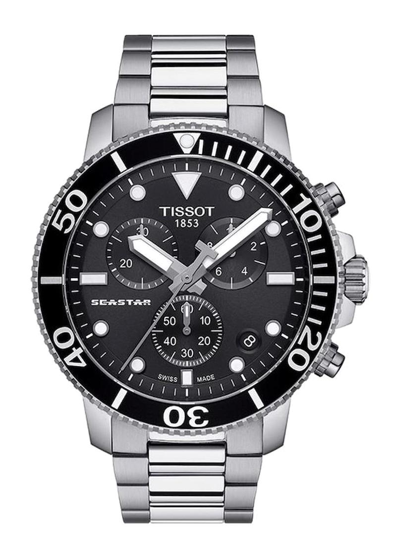 Tissot T1204171105100 Takvimli 44 mm Çelik Kordon Analog Erkek Kol Saati