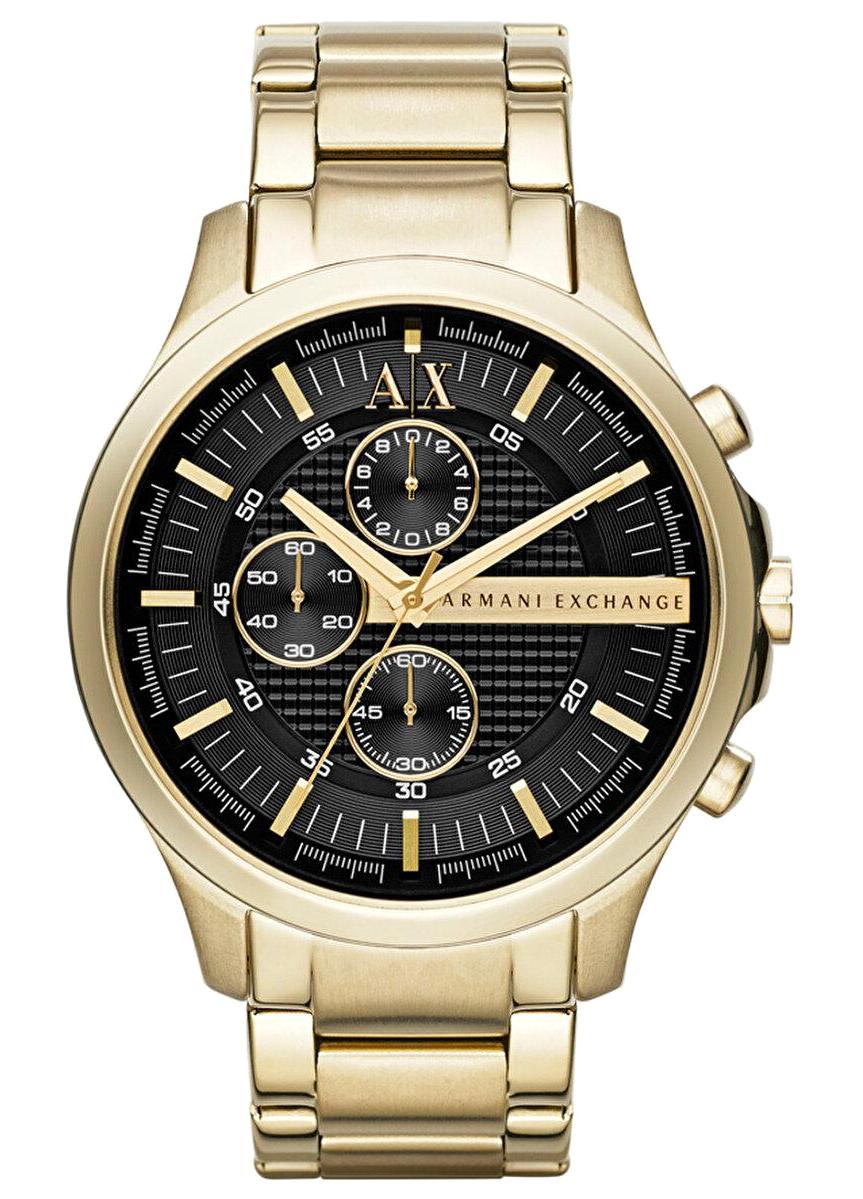 Armani Exchange AX2137 Takvimli 46 mm Altın Çelik Kordon Analog Erkek Kol Saati