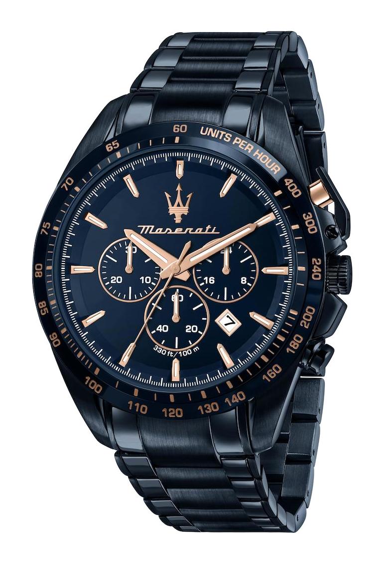 Maserati R8873612054 Takvimli 45 mm Lacivert Çelik Kordon Analog Erkek Kol Saati