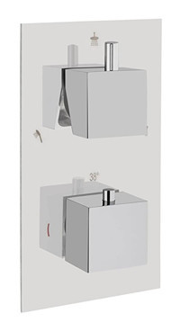 Vitra Aquaheat A47118 S2 Krom Aç Kapa Ankastre Kare Banyo Bataryası Gri
