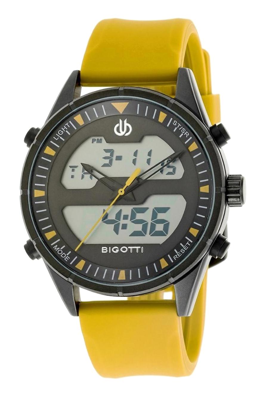 Bigotti BG.1.10100.5 Takvimli Sarı Çelik Kordon Analog Erkek Kol Saati
