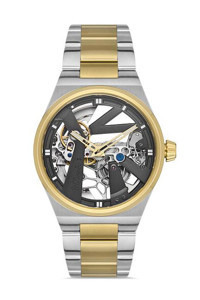 Pacomarine PM.28003.06 42 mm Altın-Çelik Kordon Analog Erkek Kol Saati