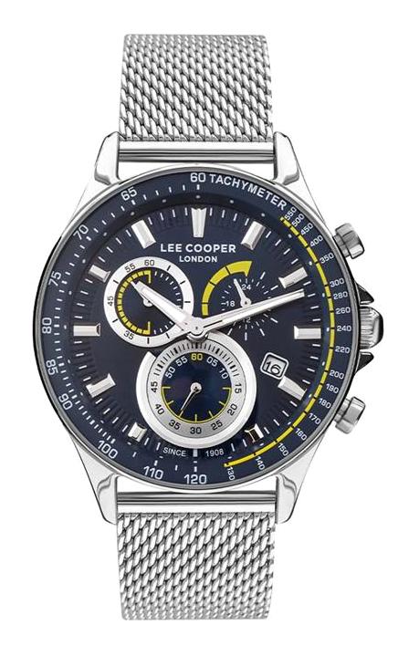 Lee Cooper LC07537.390 Takvimli 45 mm Çelik Kordon Analog Erkek Kol Saati