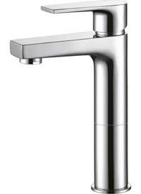 Creavit SR6500 Sharp Pirinç Tekli Aç Kapa Solo Kare Banyo Bataryası Gri