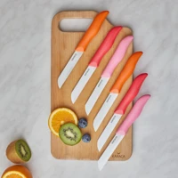 Karaca Apricot Sunset 6'lı Sebze ve Meyve Bıçağı - Renkli