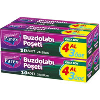 Parex Orta Buz Dolabı Poşeti 80 Adet