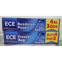 Ece Küçük Buz Dolabı Poşeti 4x30 Adet