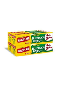 Koroplast Orta 24x38 cm Buz Dolabı Poşeti 4x20 Adet