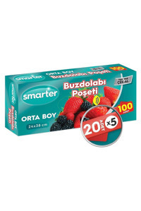 Smarter Orta Buz Dolabı Poşeti 5x20 Adet