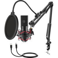 Fifine T732 Condenser 3.5 mm Kablolu Siyah Masaüstü Mikrofon