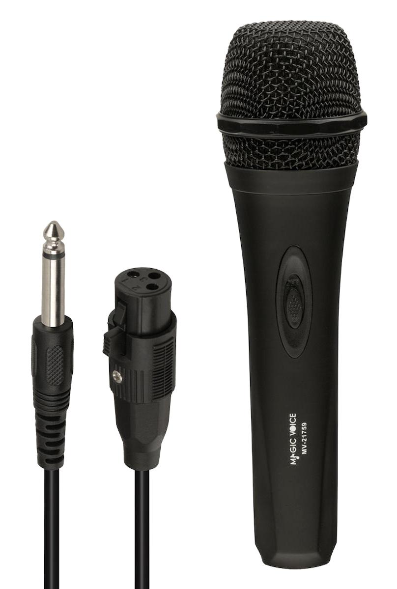 Magicvoice MV-21759 Dinamik Kablolu Siyah El Mikrofon