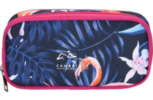 Cambridge Polo Club PLKLK40038 204 Lacivert-Pembe Düz Bez Tek Gözlü Flamingo Dikdörtgen Kutu Kalemlik
