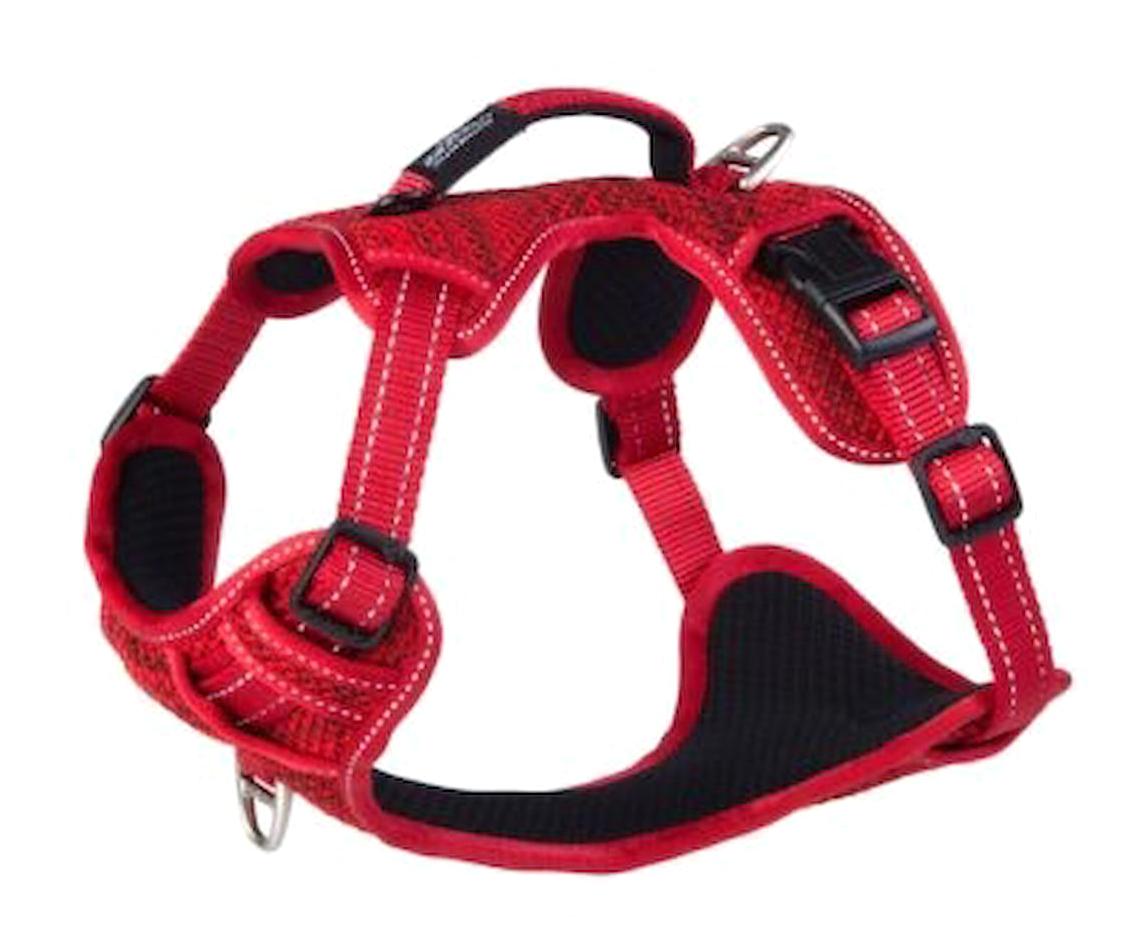 Rogz Utility Explore Tuig M Ayarlanabilir Göğüs H Tipi Köpek Tasması Kırmızı