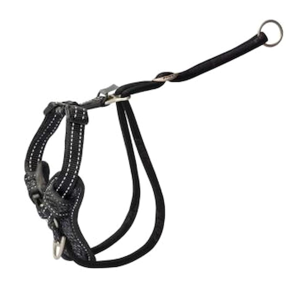 Rogz Utility Stop Pull Tuig XL Ayarlanabilir Göğüs Köpek Tasması Siyah