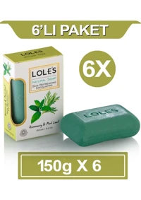 Lole's Bitkisel Organik Çörek Otu Yağı Katı Sabun 6x150 gr