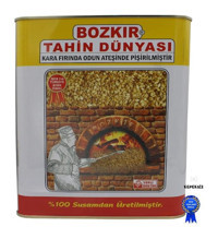 Bozkır Tahin Dünyası Teneke Çifte Kavrulmuş Organik Glutensiz Kepeksiz Bozkır Tahin 1.75 kg